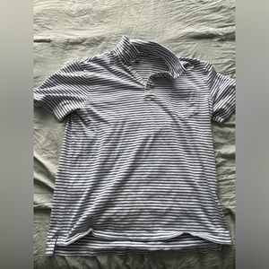 J Crew striped polo Large